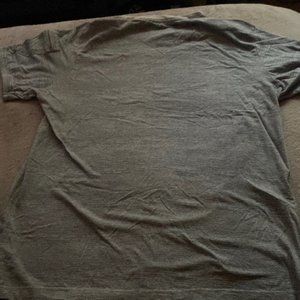 Blue shirt with sleeve pocket